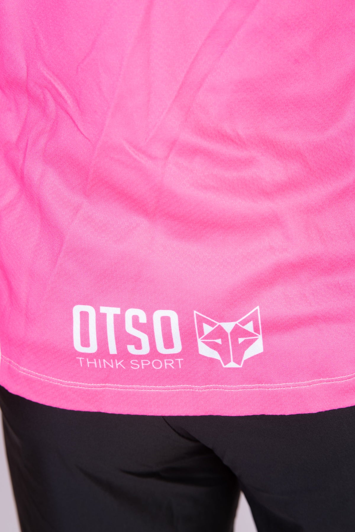 OTSO Unisex Sport-Hoodie - Fluo Pink & White – Produktansicht 18