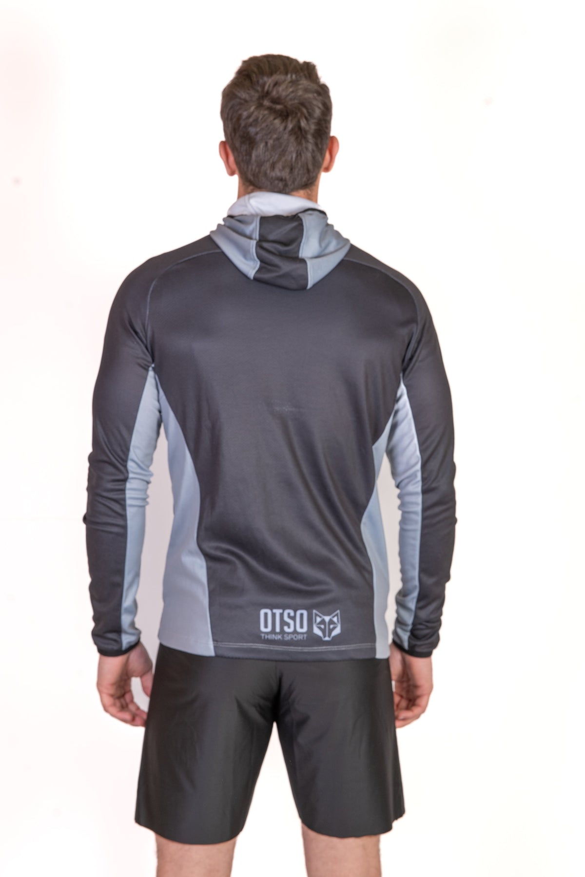 OTSO Unisex Sport-Hoodie - Black & Grey – Produktansicht 8