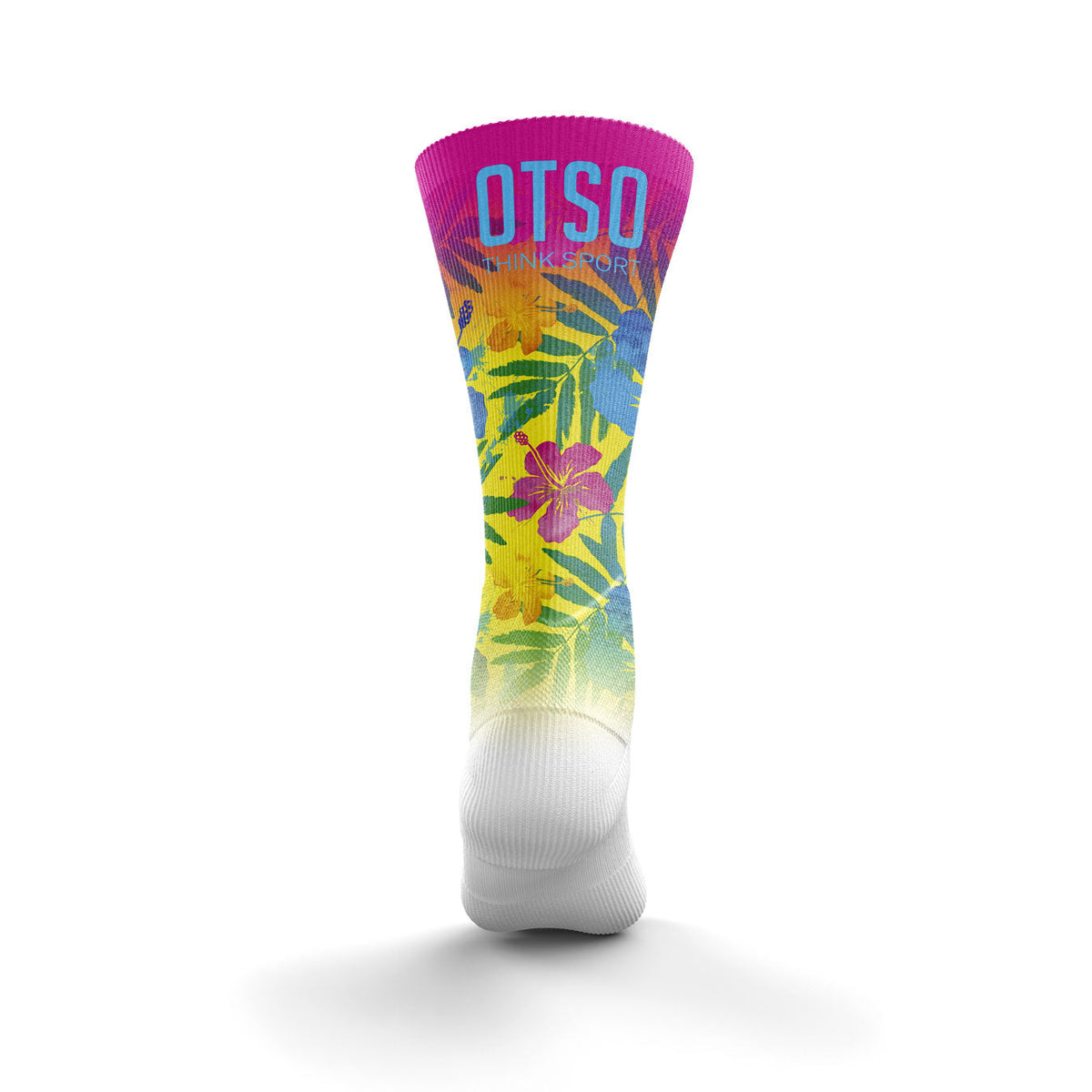 OTSO Sublimierte Sportsocken - Floral Pink – Produktansicht 2