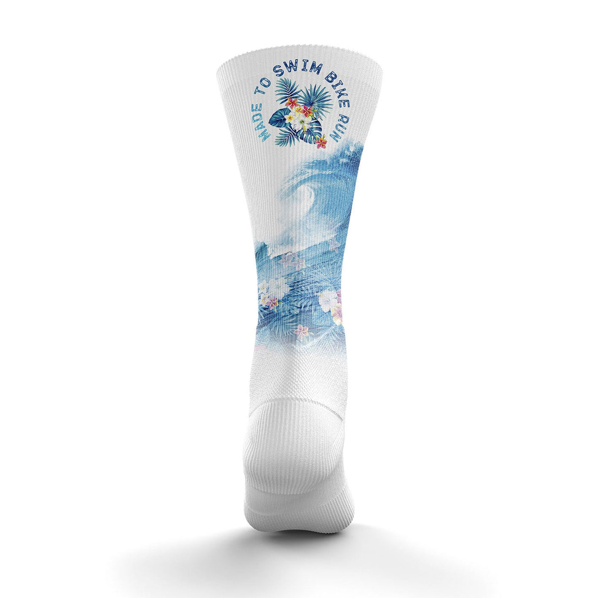 OTSO Sublimierte Sportsocken - Swim Bike Run Wave – Produktansicht 2