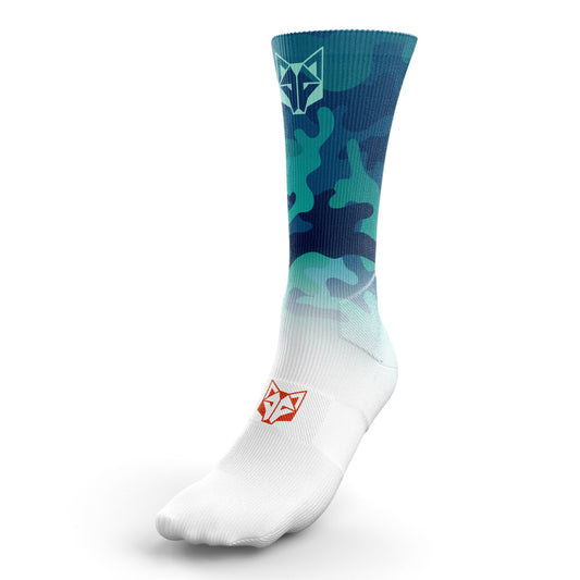 OTSO Sublimierte Sportsocken - Camo Blue – Produktansicht
