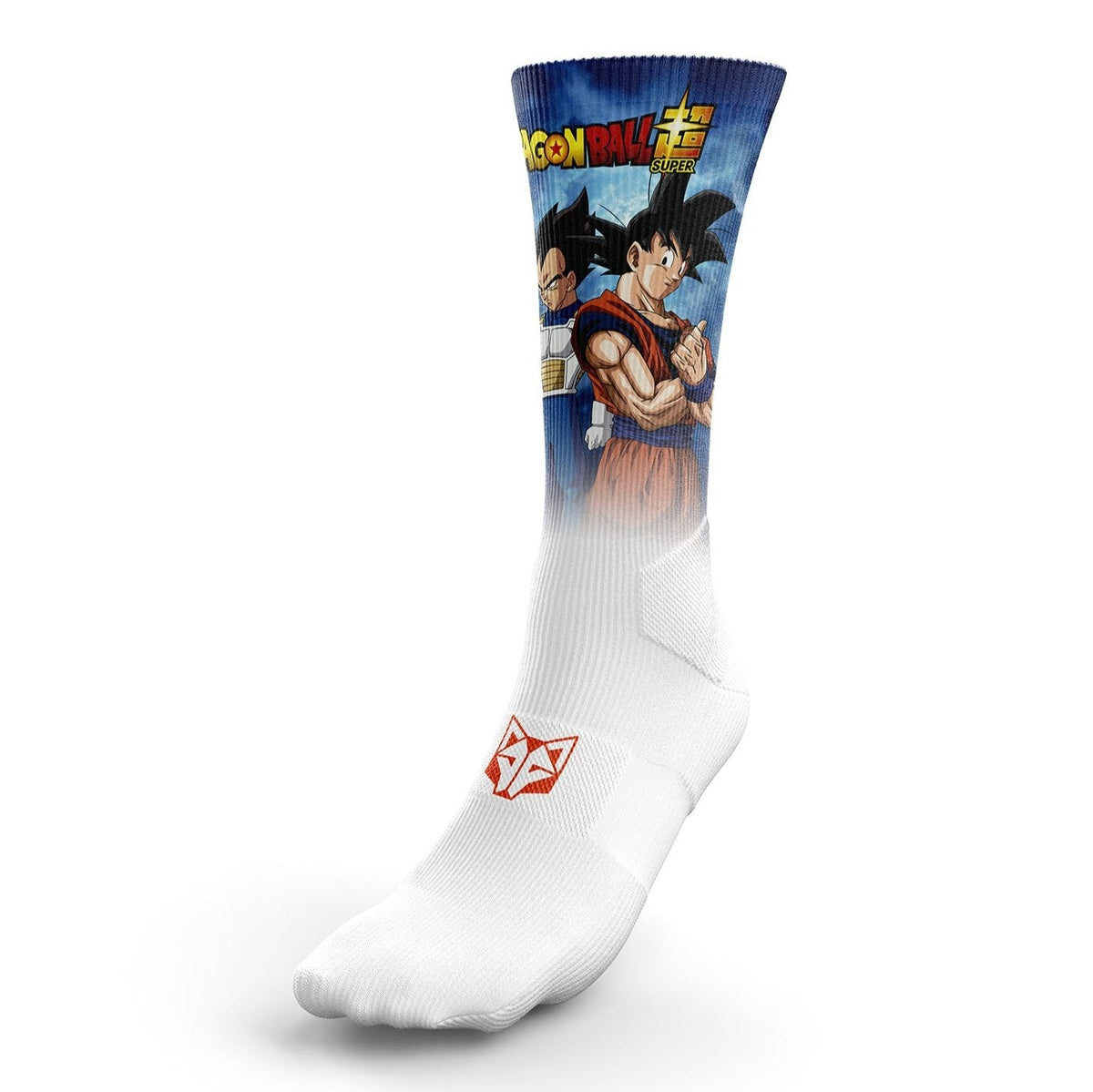 OTSO Sublimierte Sportsocken - Dragon Ball Super Goku Vegeta – Produktansicht