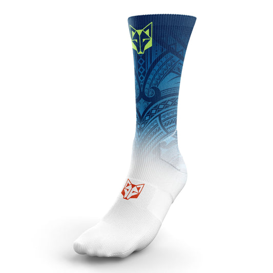 OTSO Sublimierte Sportsocken - Maori Blue – Produktansicht