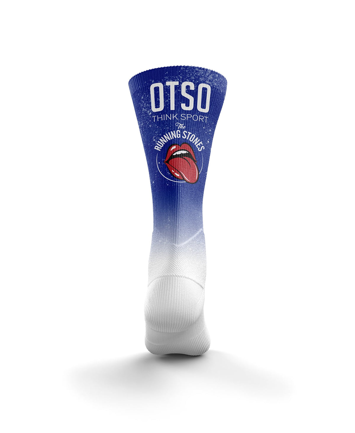 OTSO Sublimierte Sportsocken - Running Stones Blue – Produktansicht 2