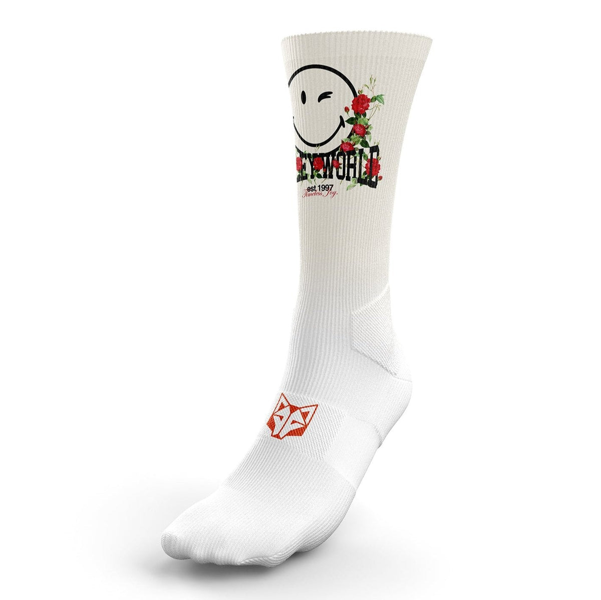 OTSO Sublimierte Sportsocken - S.W.Smiley Vintage – Produktansicht