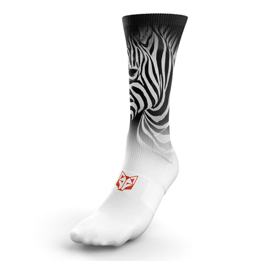 OTSO Sublimierte Sportsocken - Zebra – Produktansicht