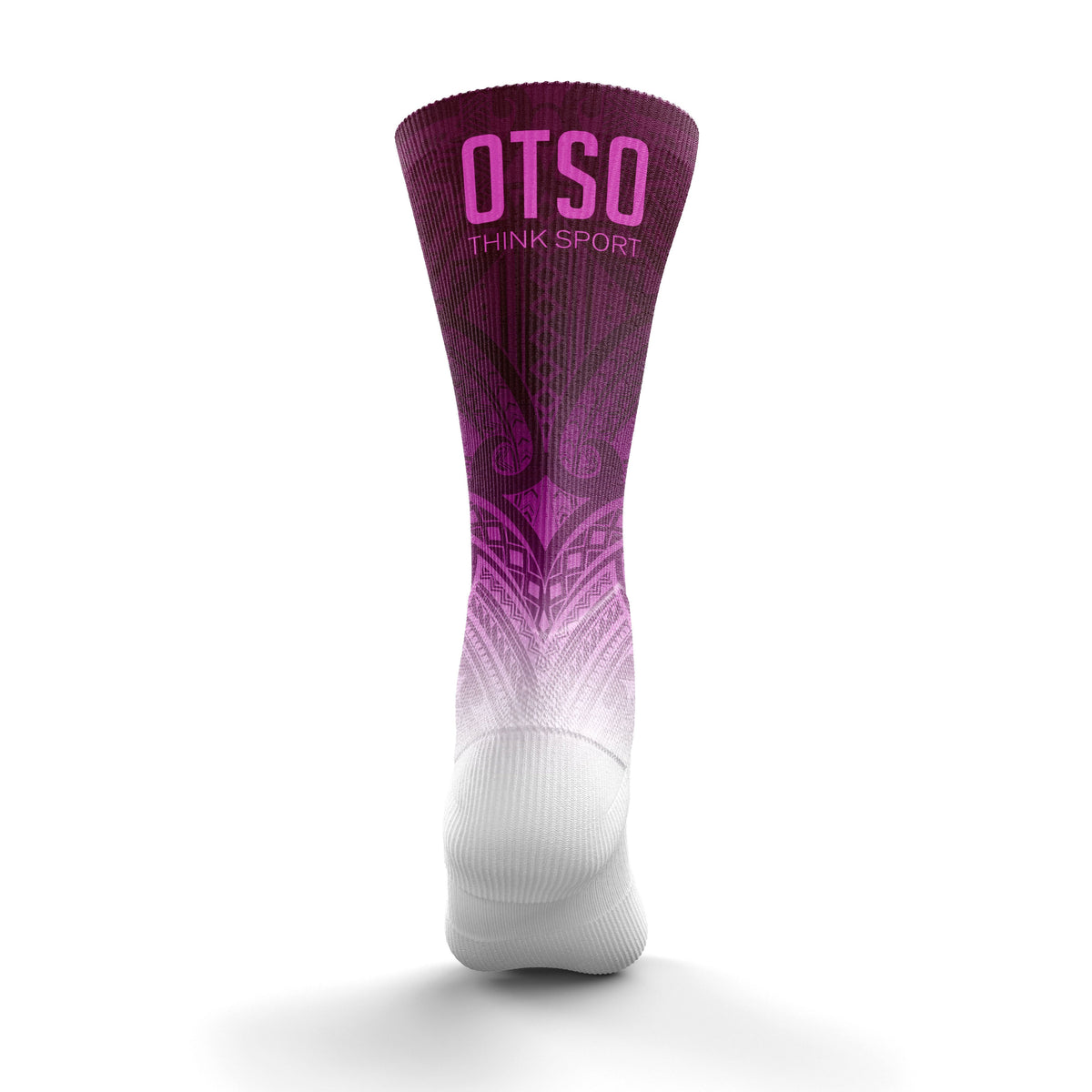 OTSO Sublimierte Sportsocken - Maori Bordeau – Produktansicht 2
