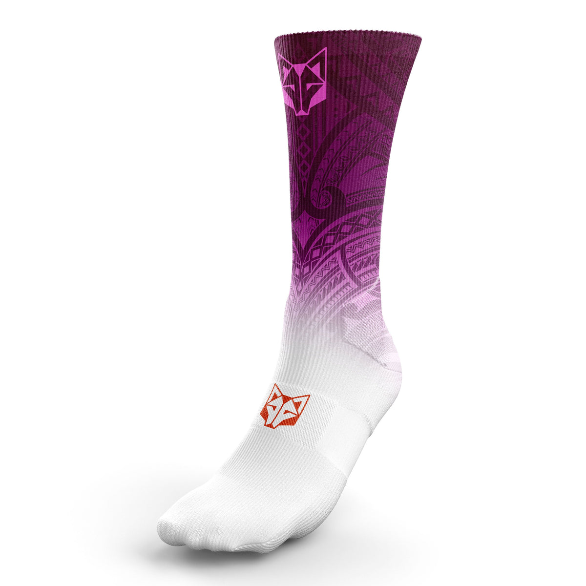 OTSO Sublimierte Sportsocken - Maori Bordeau – Produktansicht