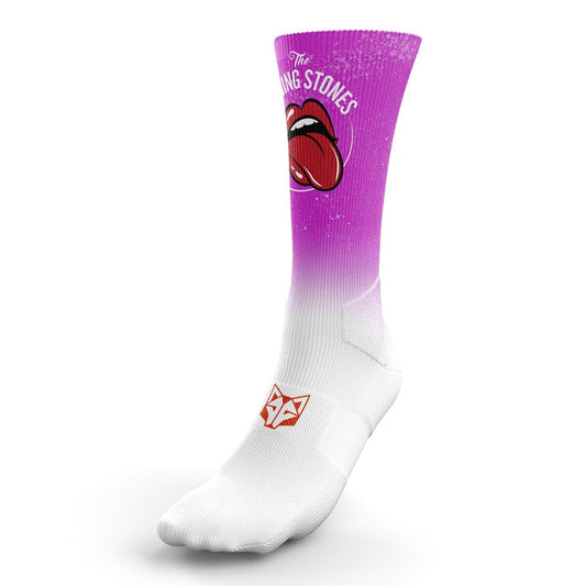 OTSO Sublimierte Sportsocken - Running Stones Pink – Produktansicht