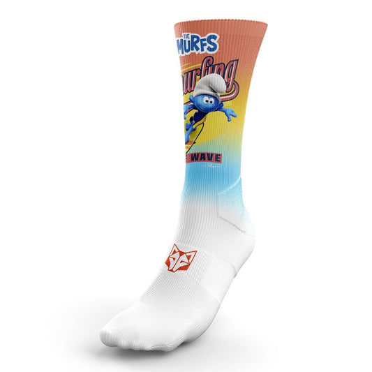 OTSO Sublimierte Sportsocken - Smurfs Smurfing – Produktansicht