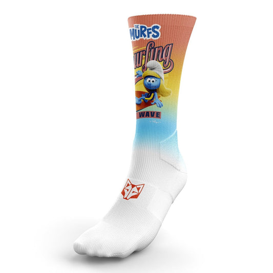 OTSO Sublimierte Sportsocken - Smurfs Smurfing Smurfette – Produktansicht