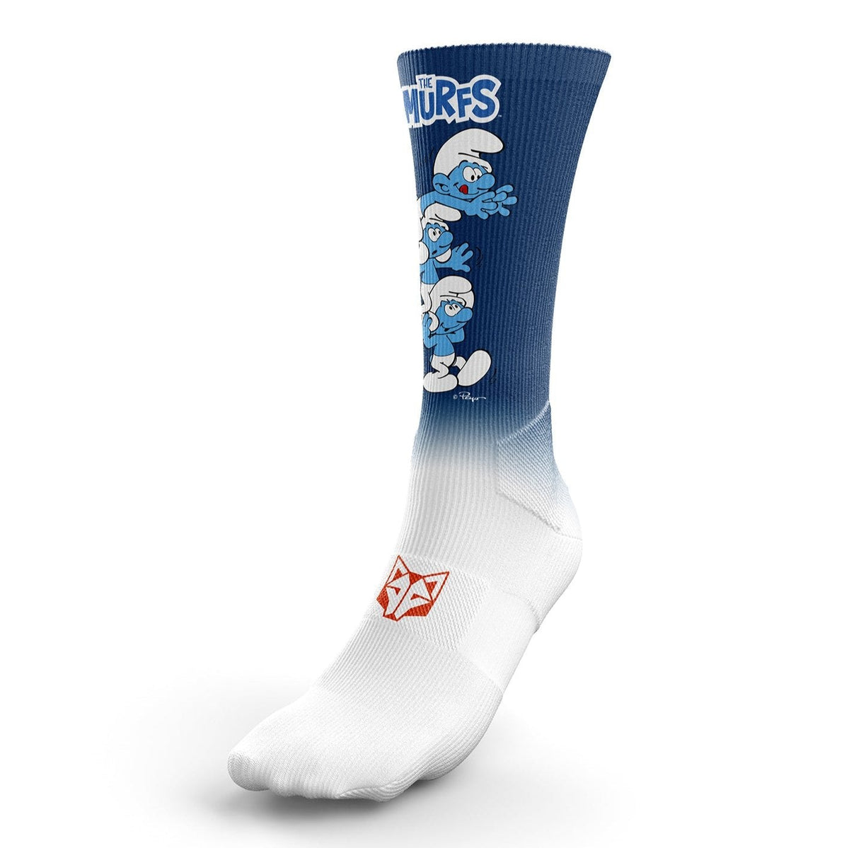 OTSO Sublimierte Sportsocken - Smurfs Tower – Produktansicht