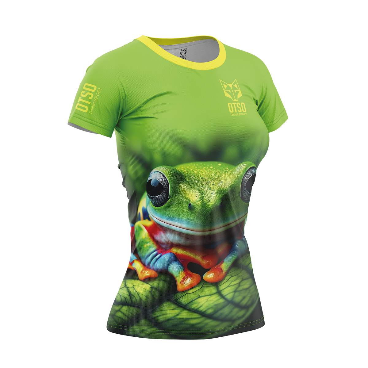 OTSO Damen Kurzarm-Funktionsshirt - Frog – Produktansicht