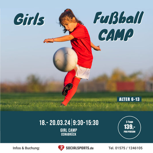 18.-20.03.24 - 3 Tage Girls Ferien Fussball-Camp  -  Osnabrück