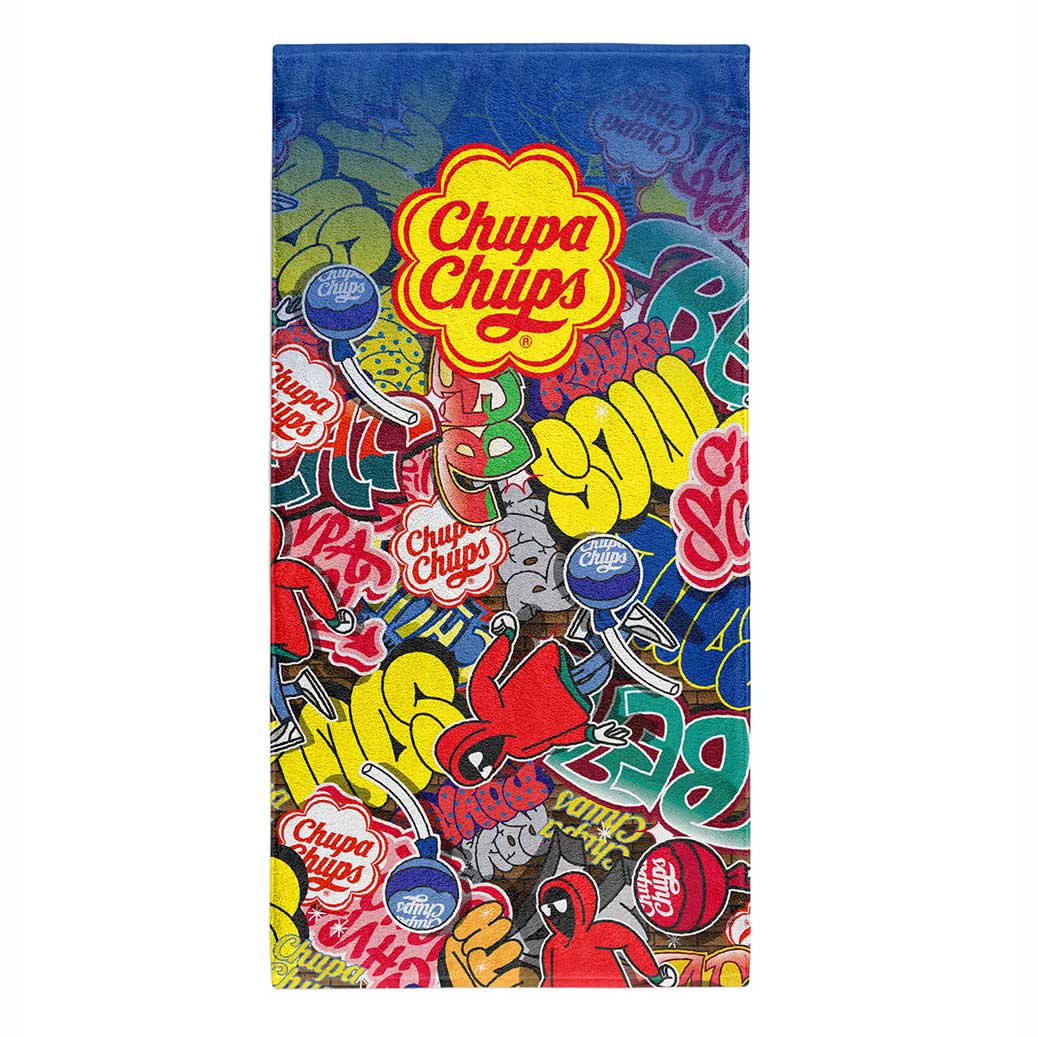 OTSO Mikrofaser-Sporthandtuch - Chupa Chups Graffiti – Produktansicht