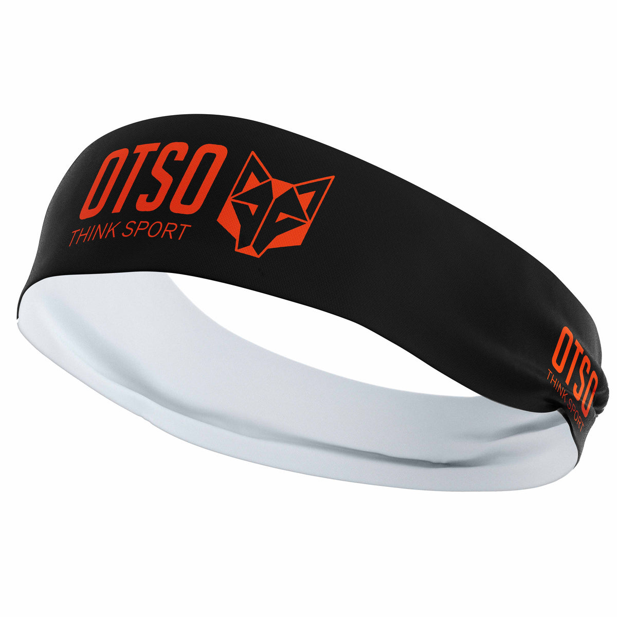OTSO Sport-Stirnband - OTSO Sport Black / Fluo Orange – Produktansicht 2