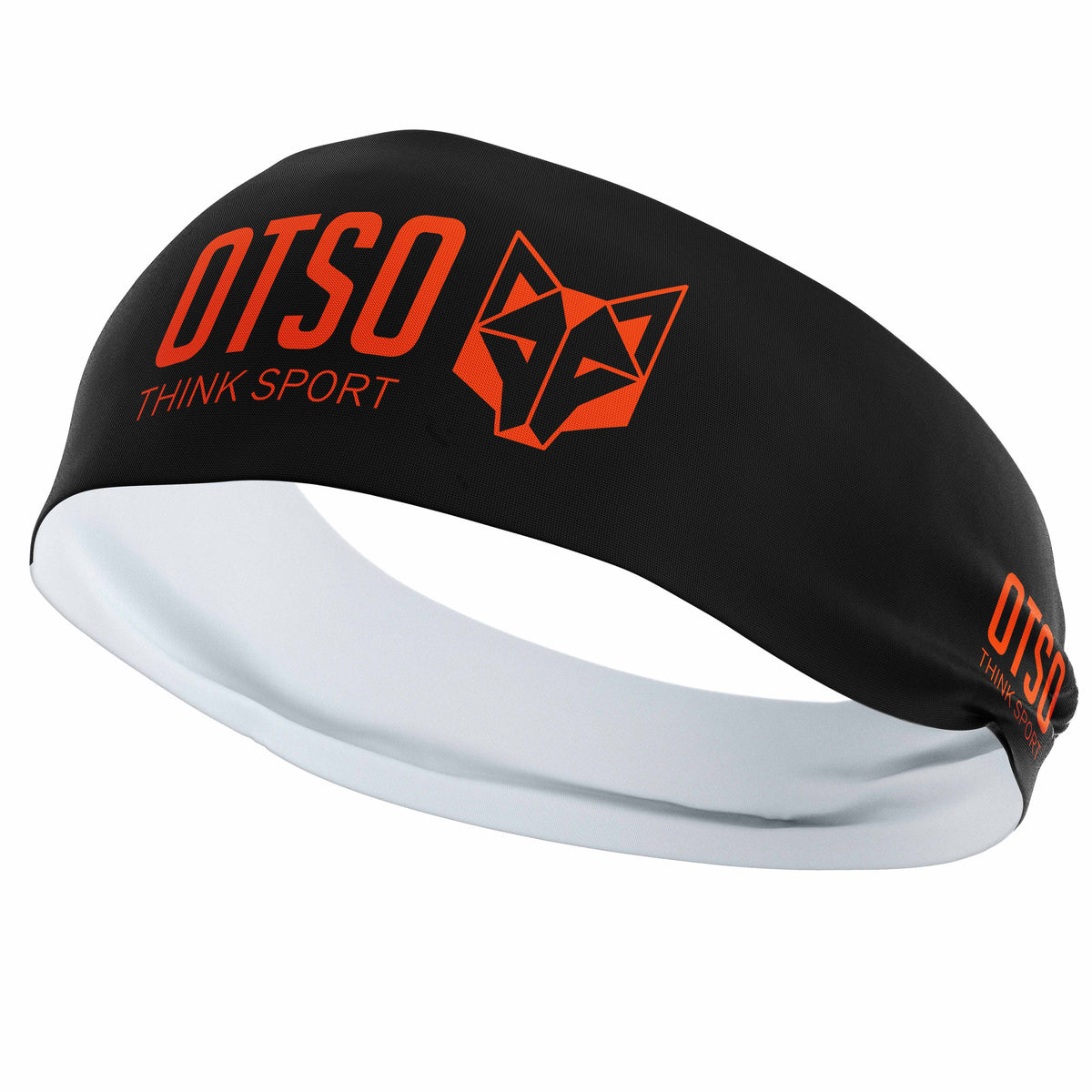 OTSO Sport-Stirnband - OTSO Sport Black / Fluo Orange – Produktansicht