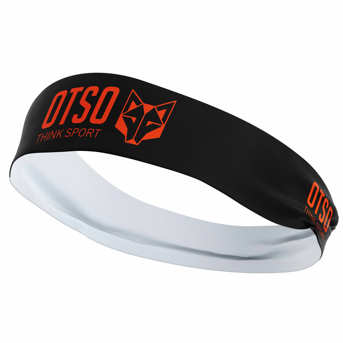 OTSO Sport-Stirnband - OTSO Sport Black / Fluo Orange – Produktansicht 3