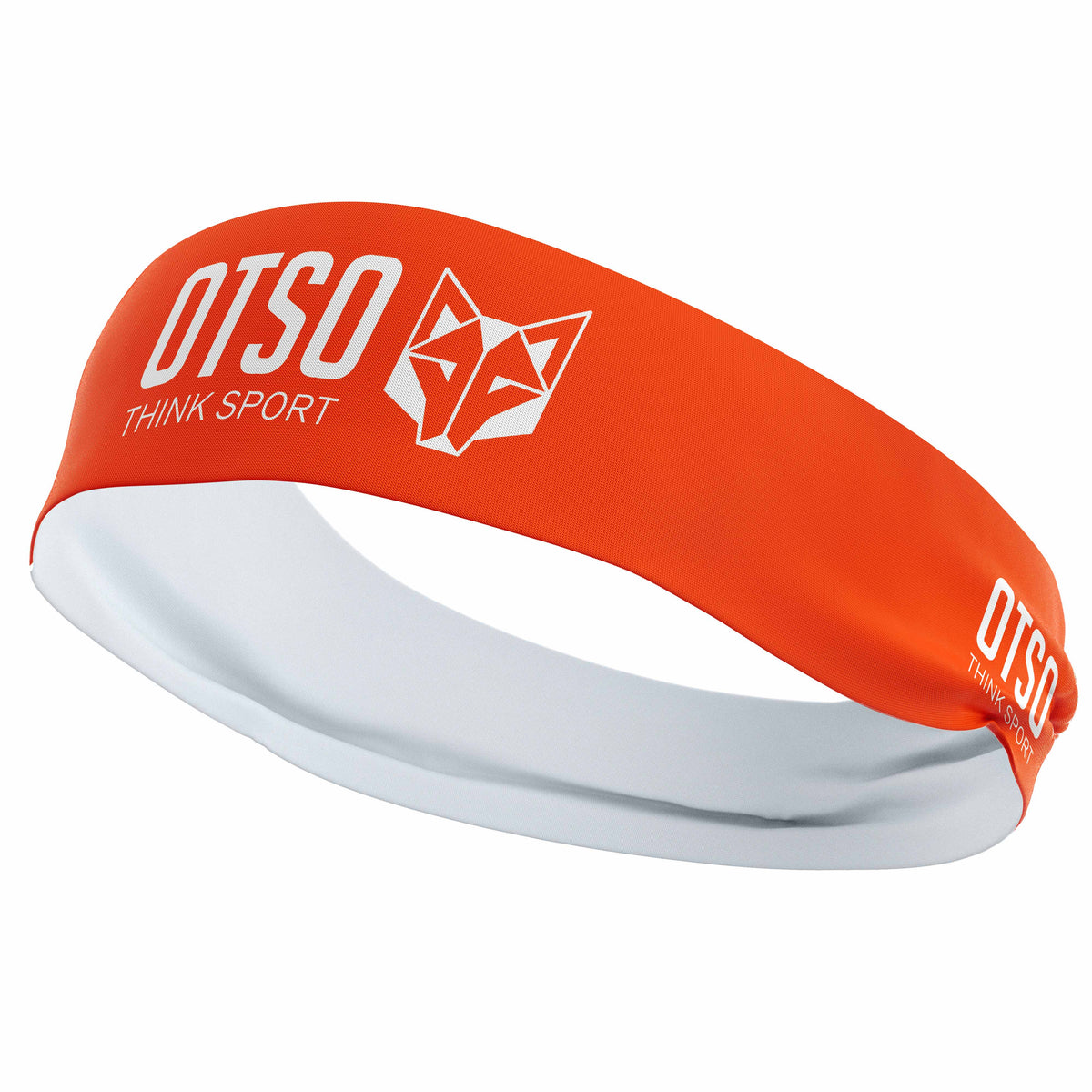 OTSO Sport-Stirnband - OTSO Sport Fluo Orange / White – Produktansicht 2