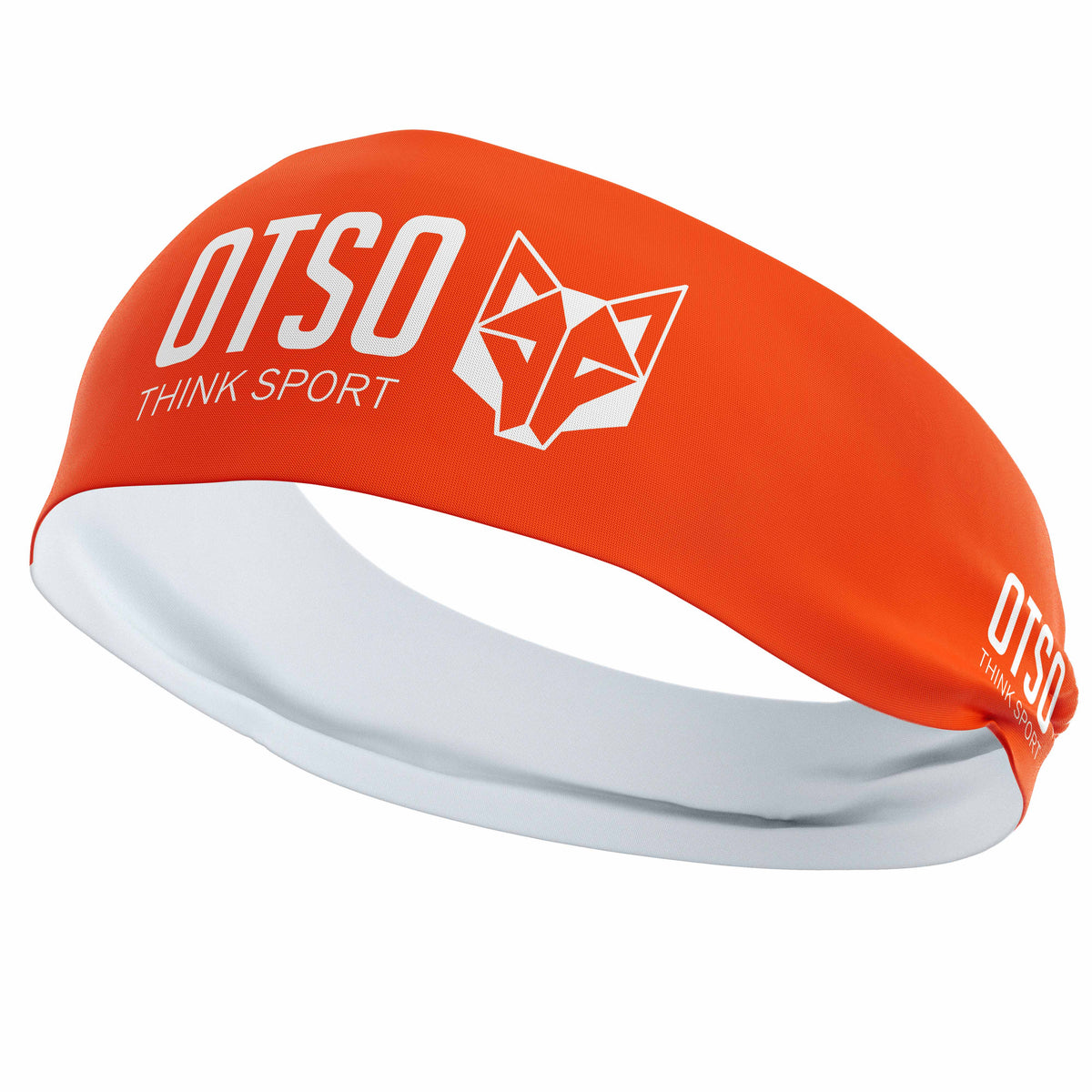 OTSO Sport-Stirnband - OTSO Sport Fluo Orange / White – Produktansicht