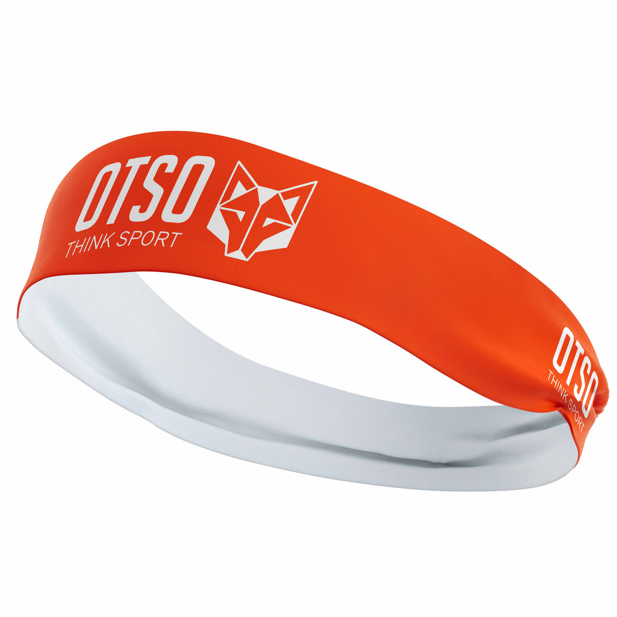 OTSO Sport-Stirnband - OTSO Sport Fluo Orange / White – Produktansicht 3