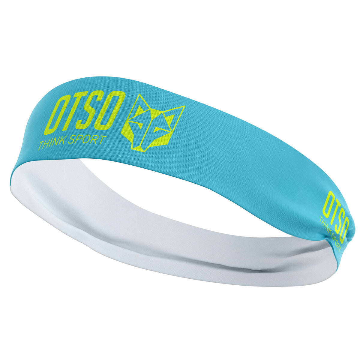OTSO Sport-Stirnband - OTSO Sport Light Blue / Fluo Yellow – Produktansicht 3