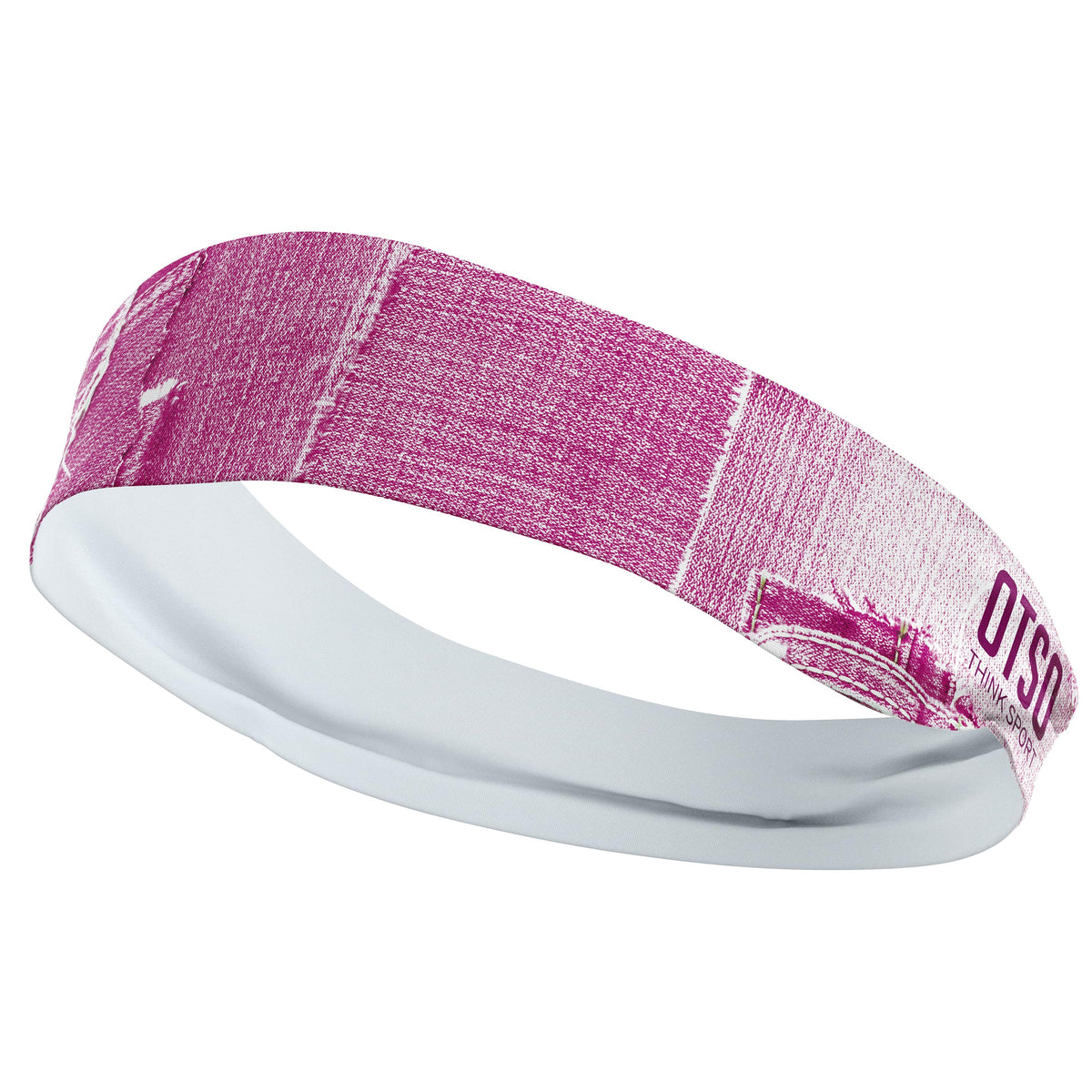 OTSO Sport-Stirnband - Pink Jeans – Produktansicht 3