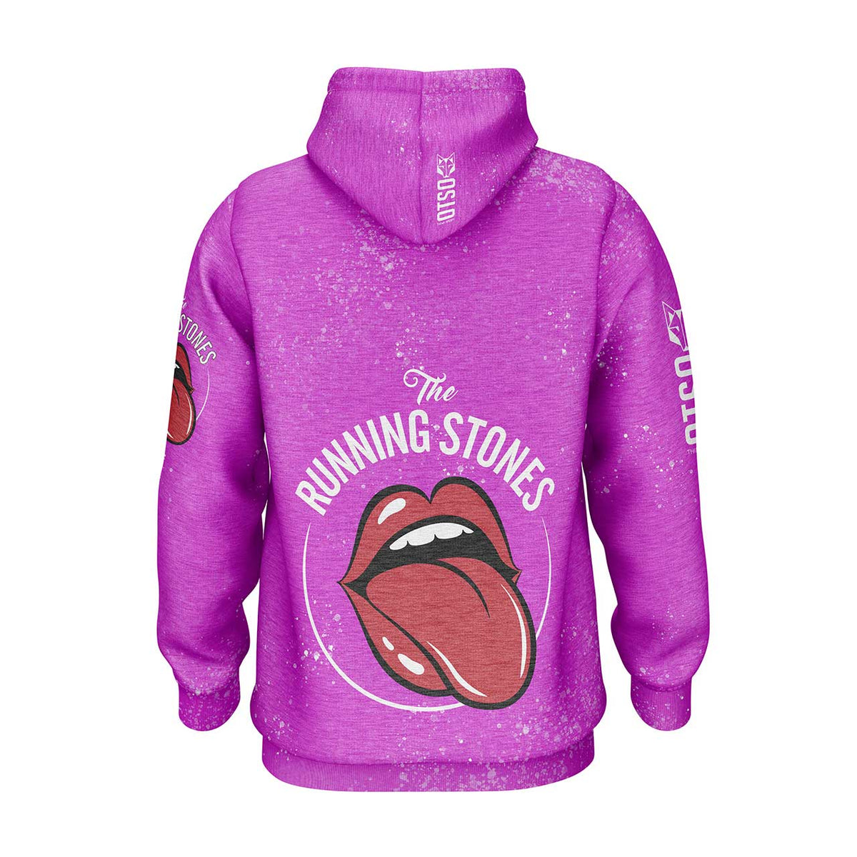 OTSO Hoodie - Running Stones Pink – Produktansicht 2