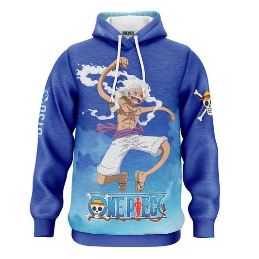 OTSO Hoodie - One piece egghead luffy and the crew blue – Produktansicht