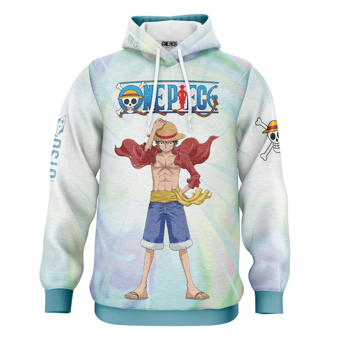OTSO Hoodie - One piece fishman luffy and the crew green – Produktansicht