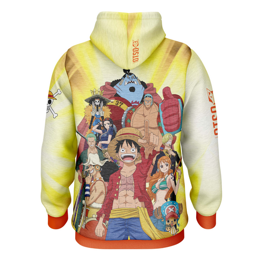 OTSO Hoodie - One piece fishman straw hat crew yellow – Produktansicht 2