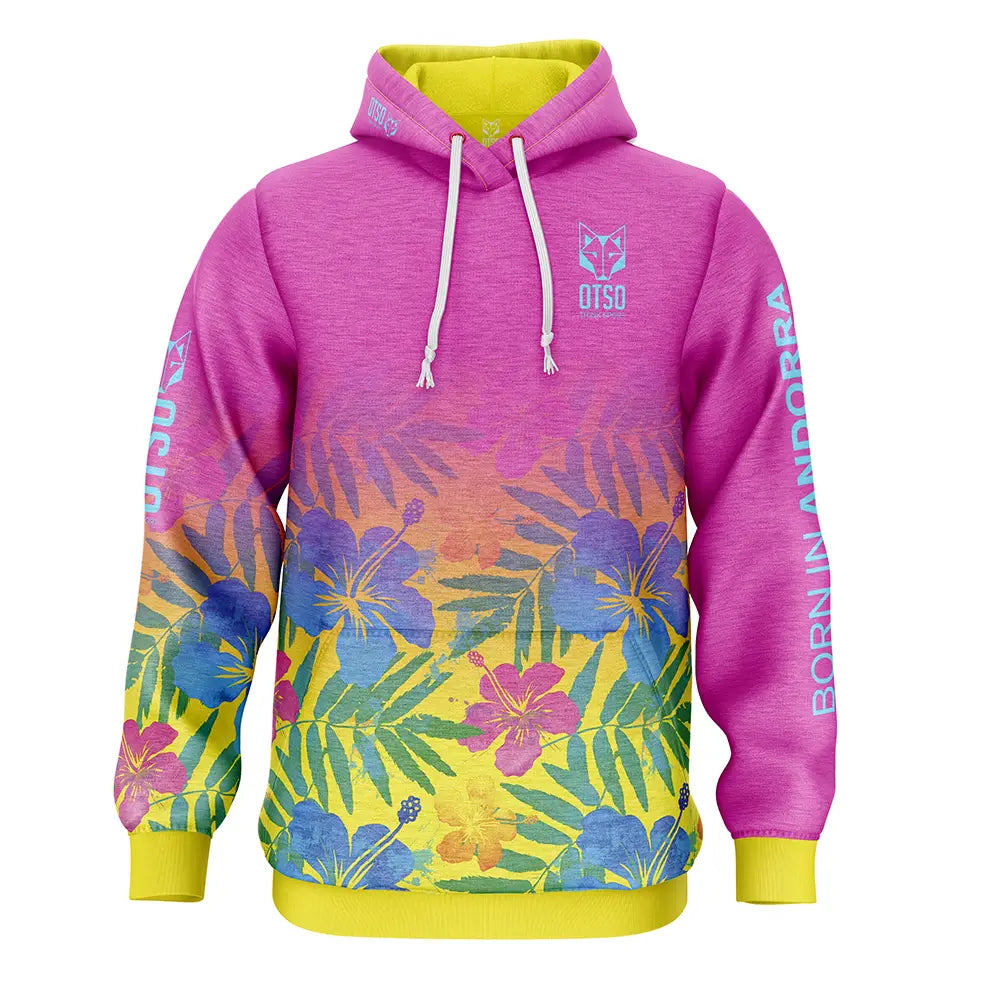 OTSO Hoodie - Floral Pink – Produktansicht
