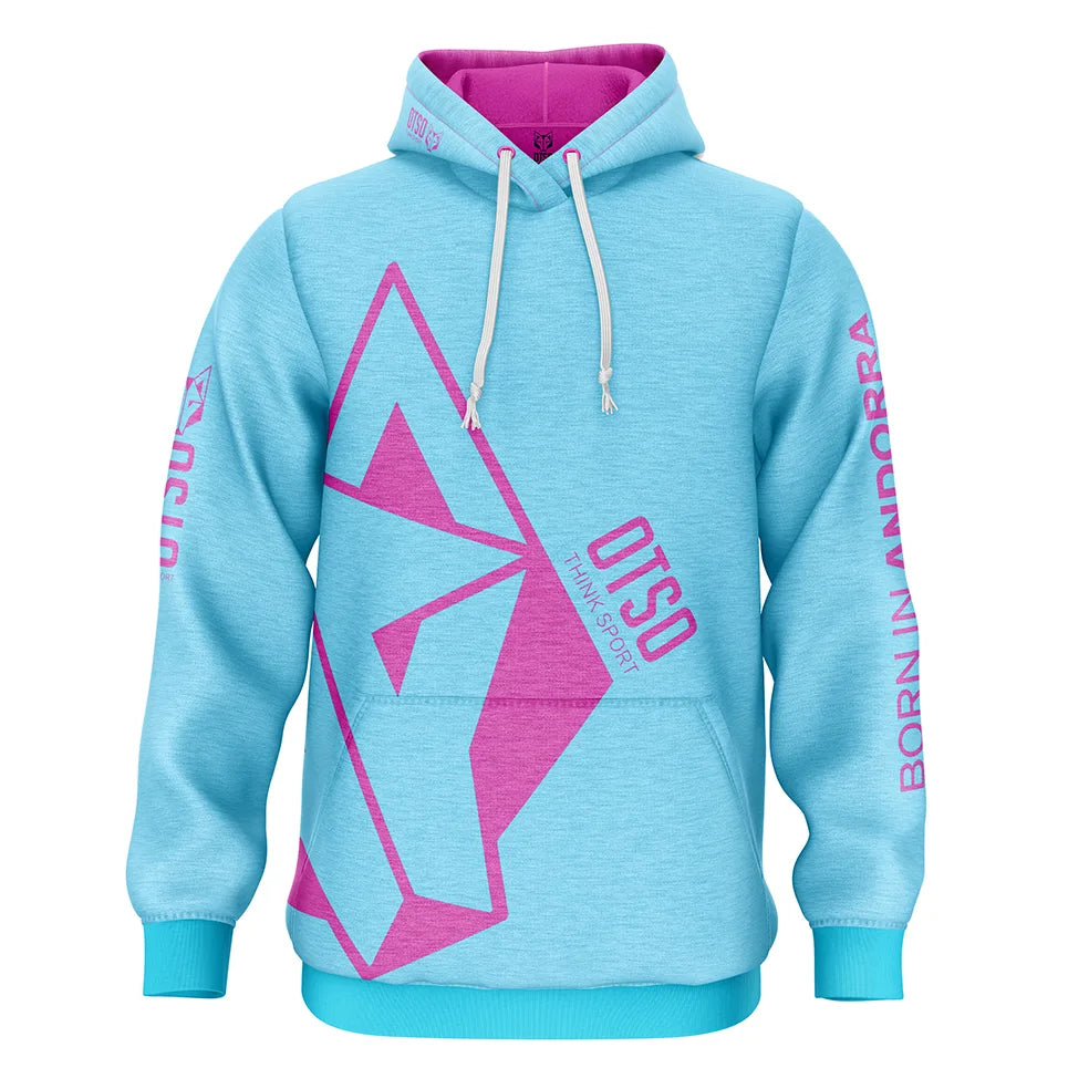 OTSO Hoodie - Light Blue & Pink – Produktansicht
