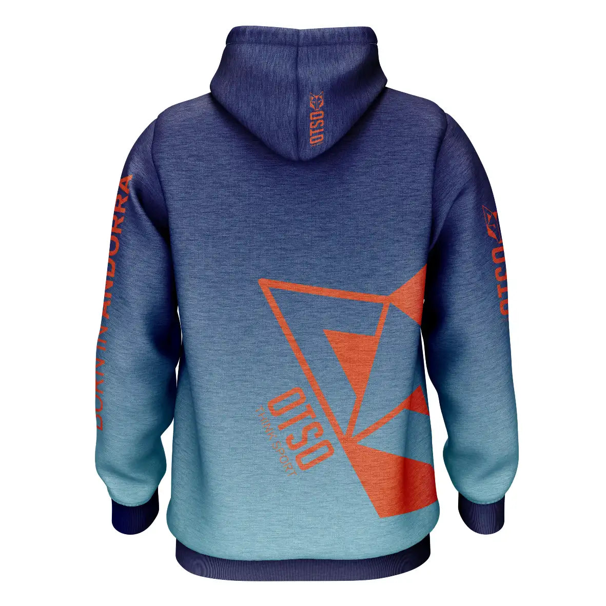 OTSO Hoodie - Navy Blue & Fluo Orange Otso – Produktansicht 2