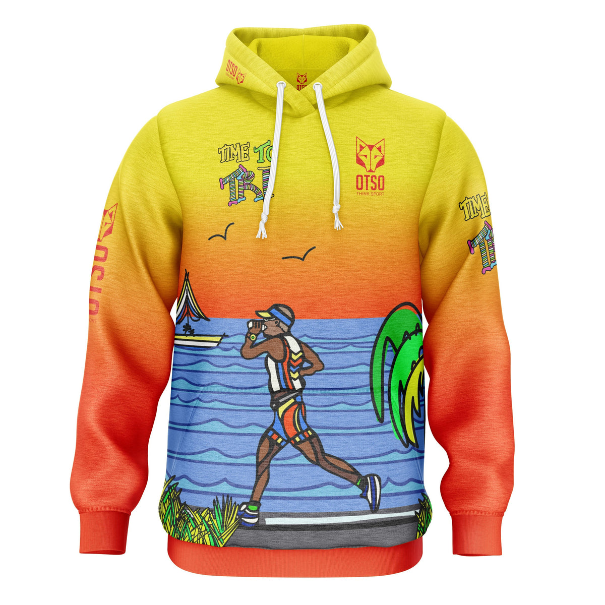OTSO Hoodie - Time to tri Man Run – Produktansicht