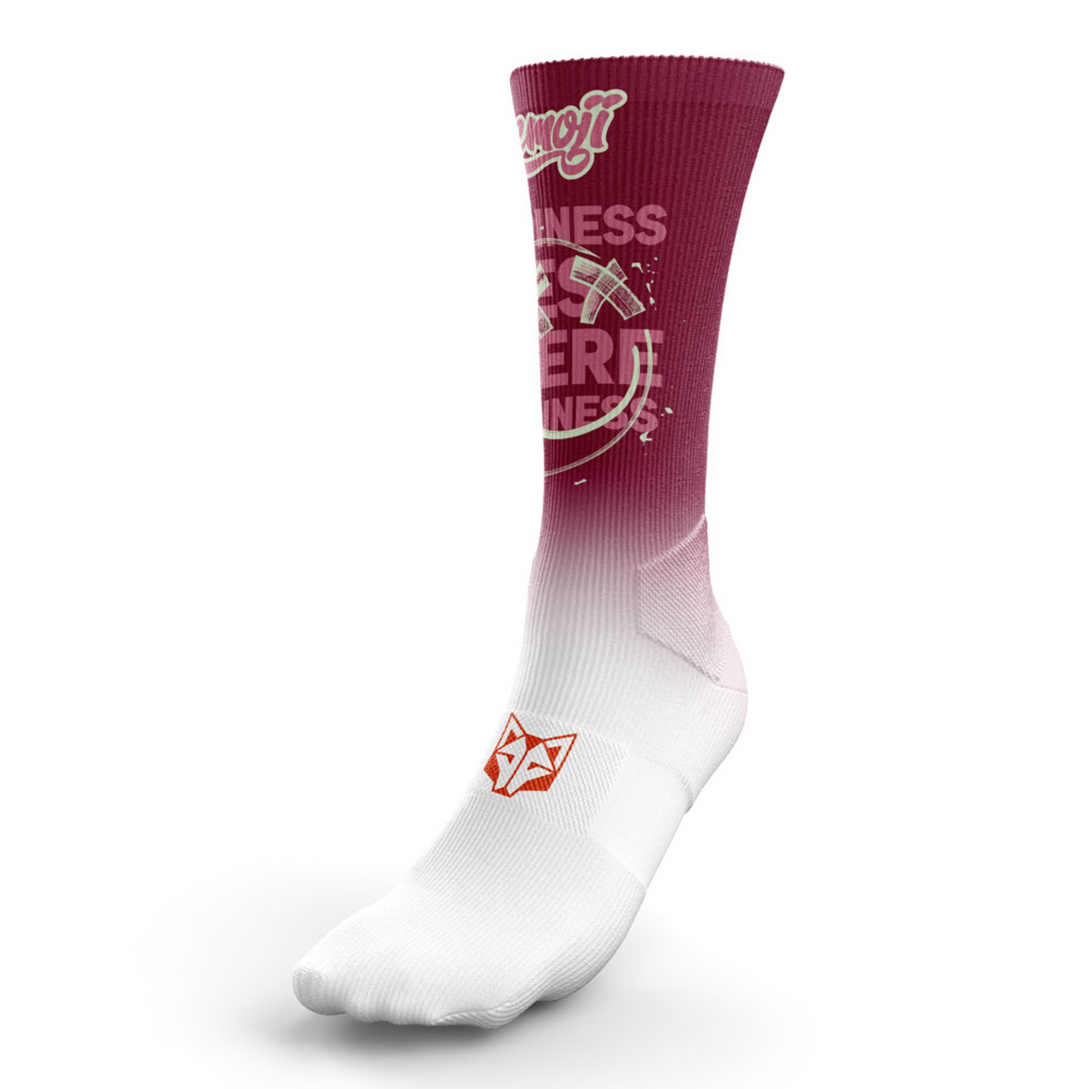 OTSO Sublimierte Sportsocken - Emoji Happiness – Produktansicht