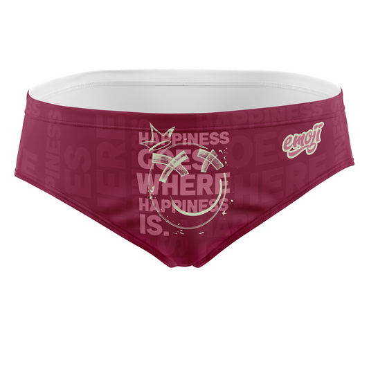 OTSO Herren Badehose Slip - Emoji Happiness – Produktansicht