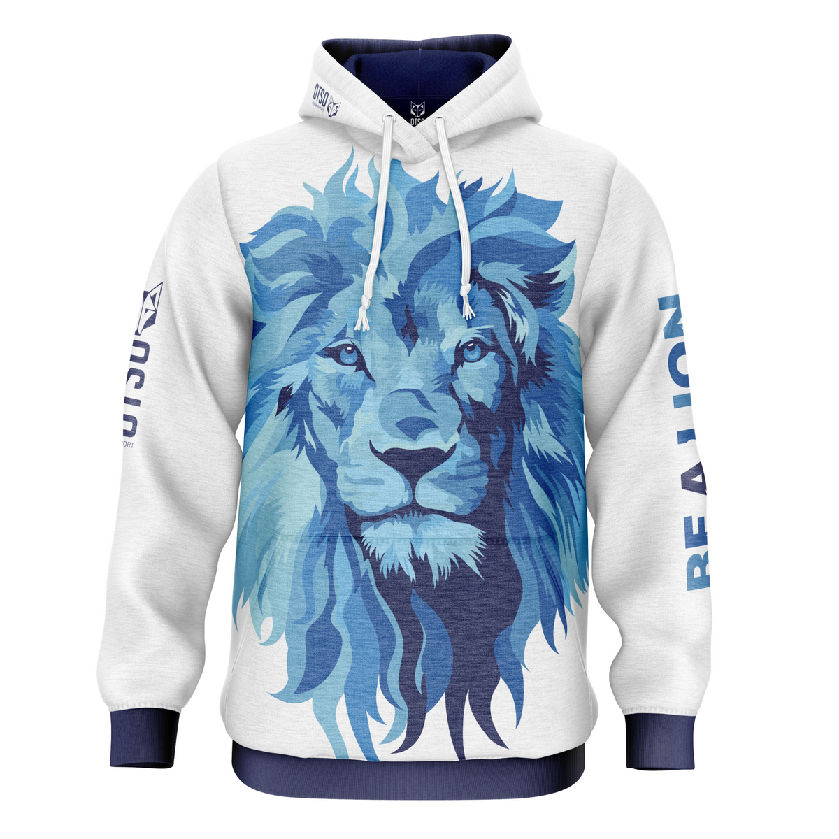 OTSO Hoodie - Be A Lion Blue – Produktansicht