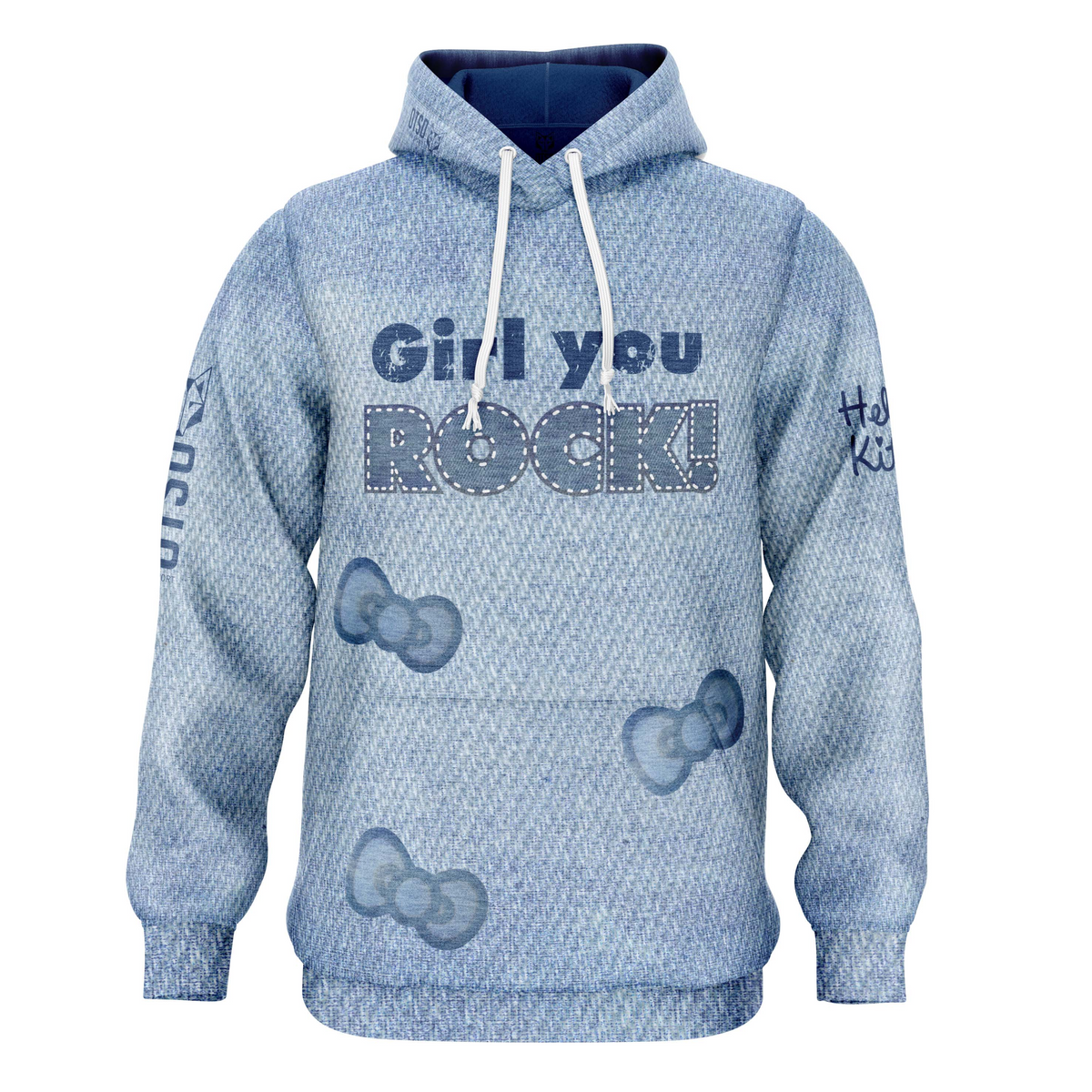 OTSO Hoodie - Hello Kitty Denim – Produktansicht