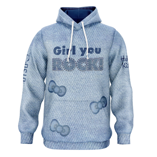 OTSO Hoodie - Hello Kitty Denim – Produktansicht