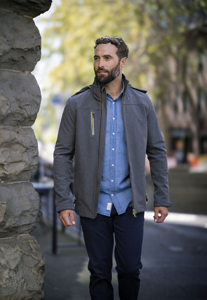 Whittier Jacket Men von Cutter & Buck – Anthracite Melange