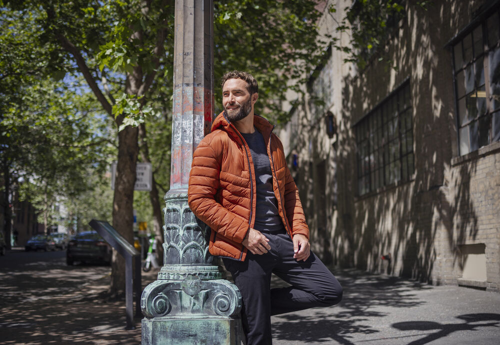 Mount Adams Jkt Men von Cutter & Buck – Orange Rust