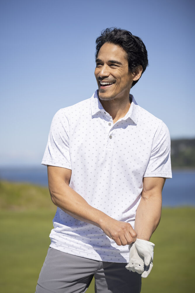 Virtue Polo Printed von Cutter & Buck – White