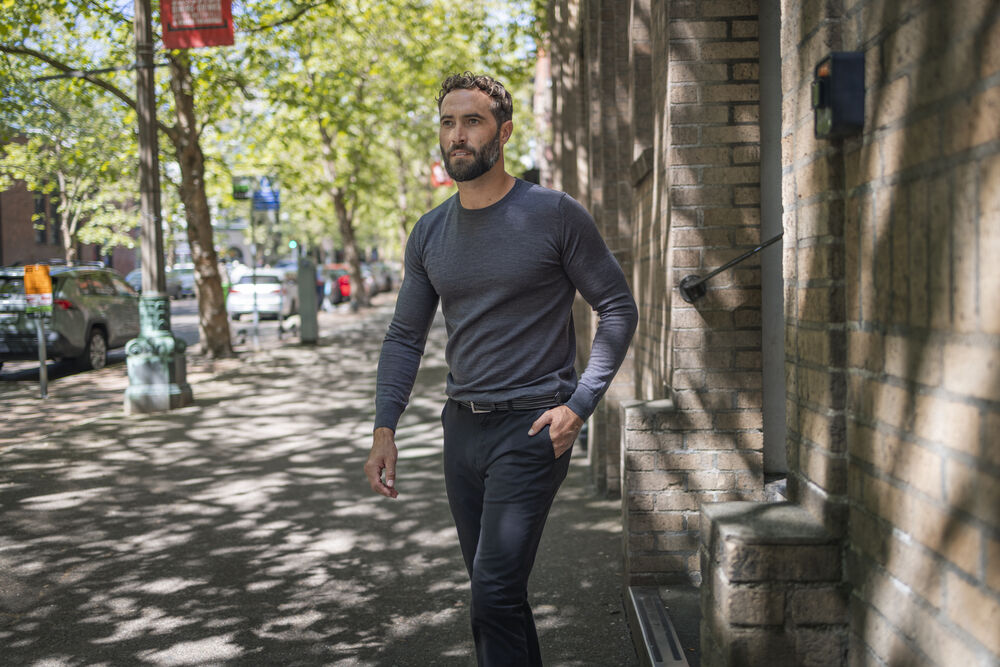 Kennewick Crewneck von Cutter & Buck – Dark Navy