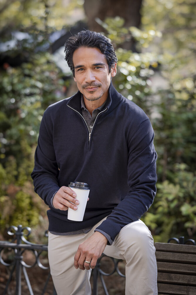 Oakville Half Zip Sweater Men von Cutter & Buck – Dark Navy