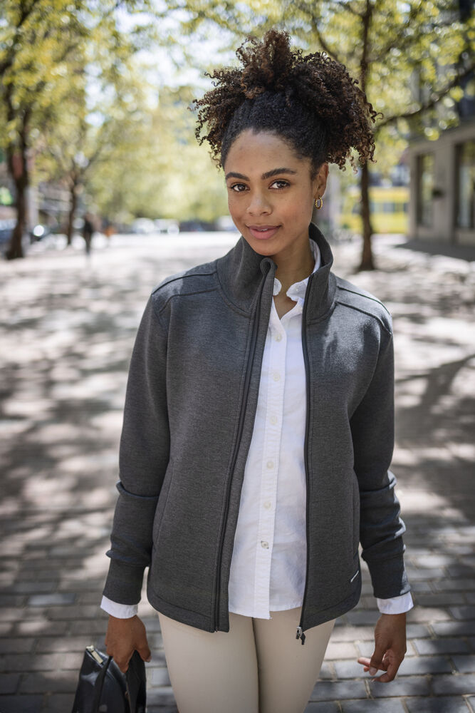 Pemberton Cardigan Full Zip Women von Cutter & Buck – Khaki