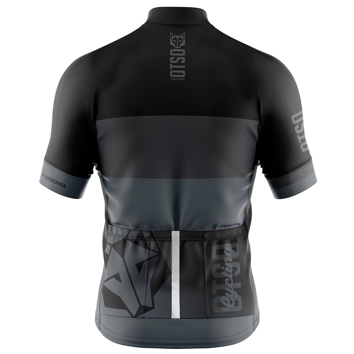 OTSO Herren Kurzarm-Radtrikot - Black – Produktansicht 2
