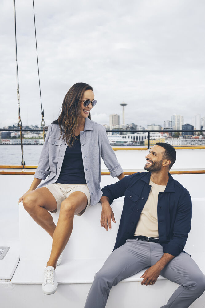 New Salish Pants von Cutter & Buck – White