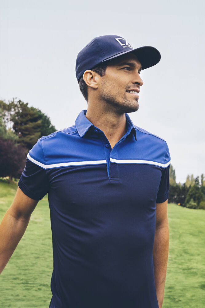Seabeck Polo Men von Cutter & Buck – Pink/White
