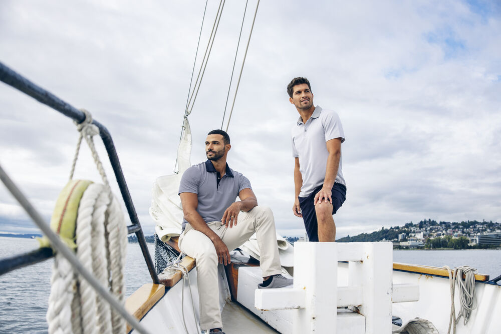 Edgemont Chinos Men von Cutter & Buck – Beige